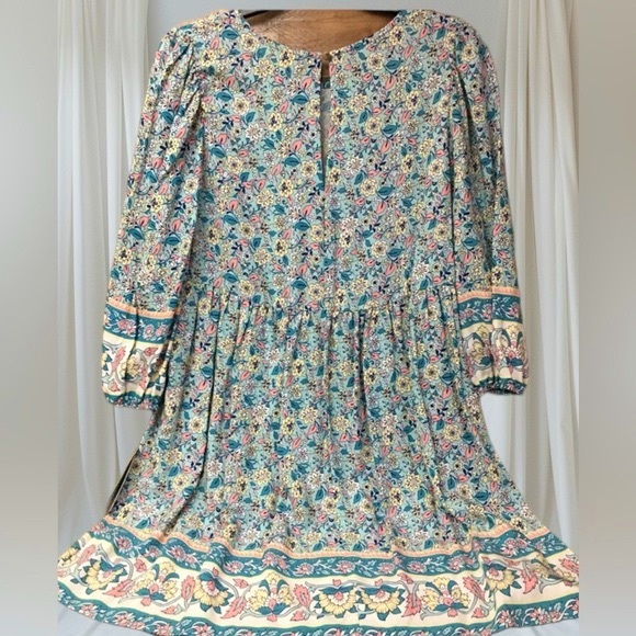 BEBOP FLORAL BOHO BABYDOLL DRESS. SUMMER FLORAL DRESS. EXCELLENT CONDITION. - Picture 2 of 11